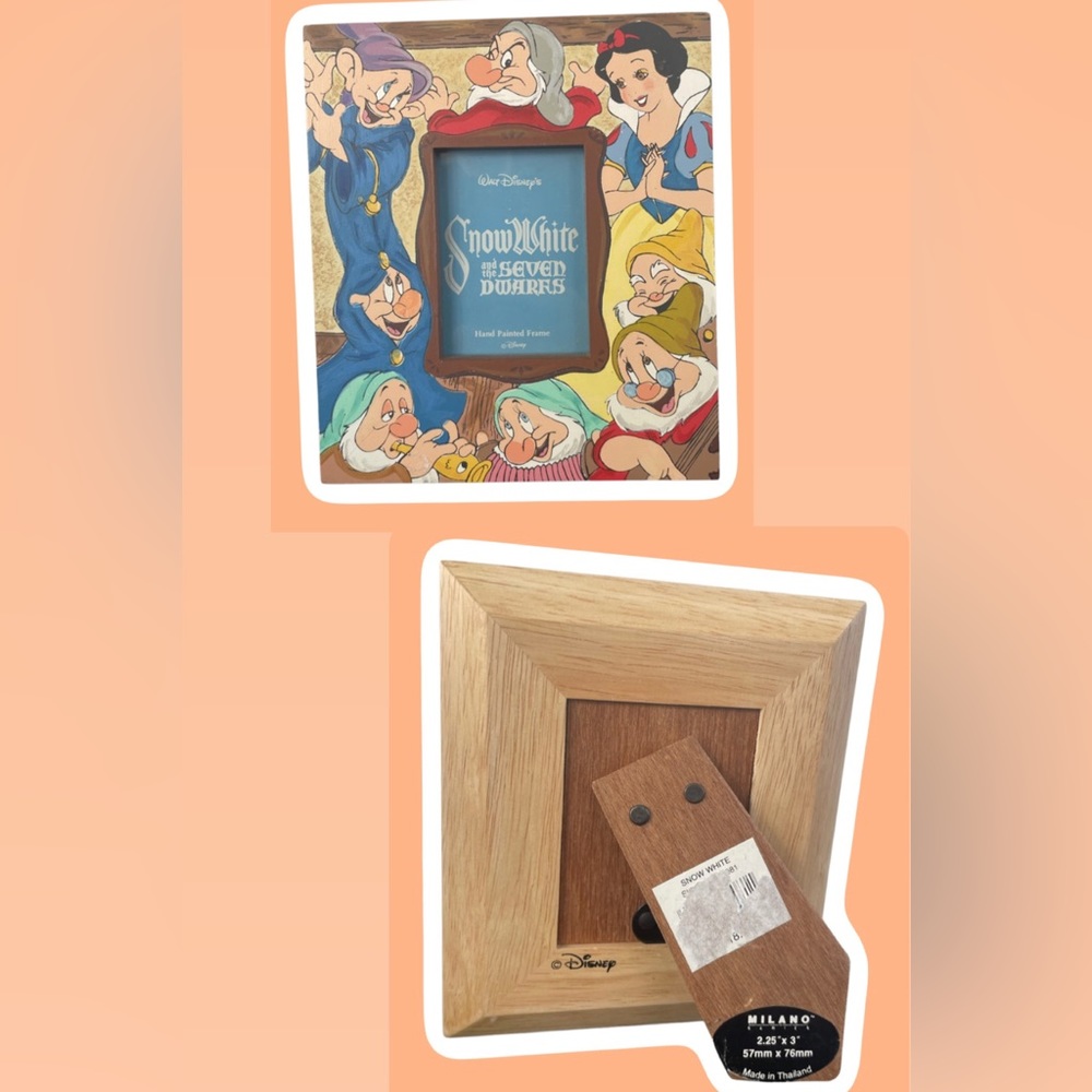 DISNEY Snow White and the Seven Dwarfs Wooden frame